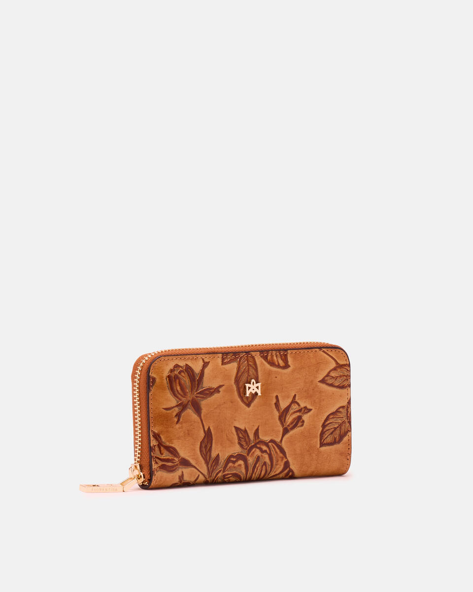 MINI ZIP AROUND WALLET Beige  - Women's Wallets - Women's Wallets - Wallets - Cuoieria Fiorentina