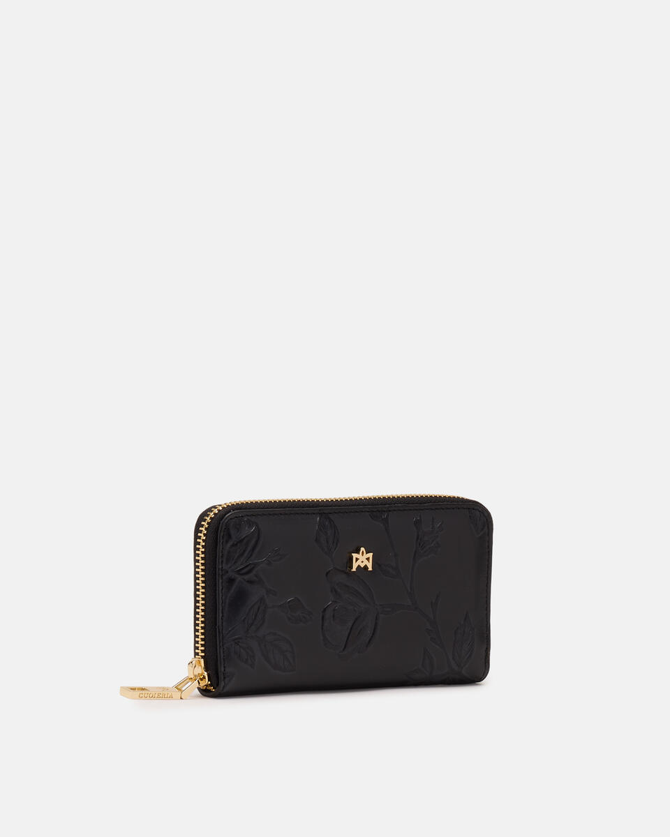 MINI ZIP AROUND WALLET Black  - Women's Wallets - Women's Wallets - Wallets - Cuoieria Fiorentina