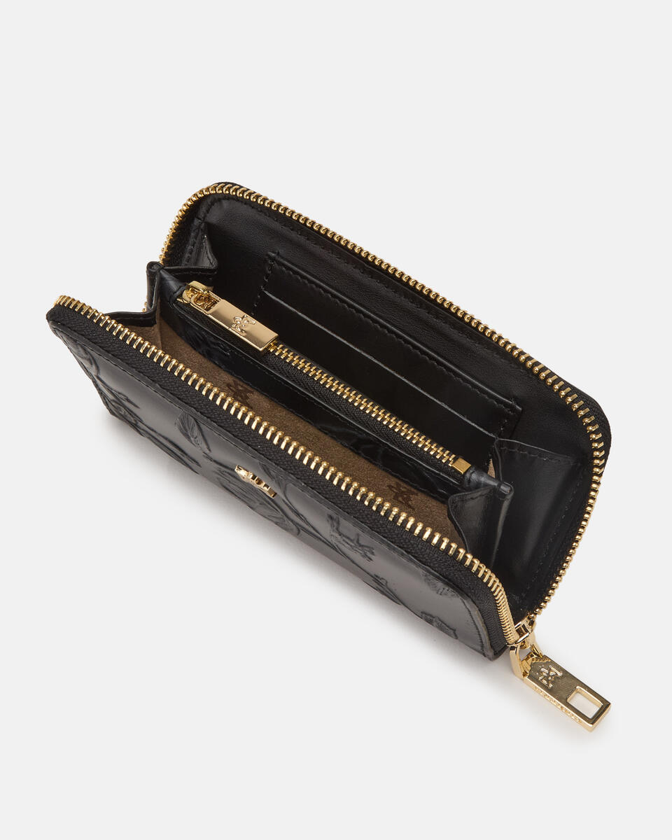 MINI ZIP AROUND WALLET Black  - Women's Wallets - Women's Wallets - Wallets - Cuoieria Fiorentina