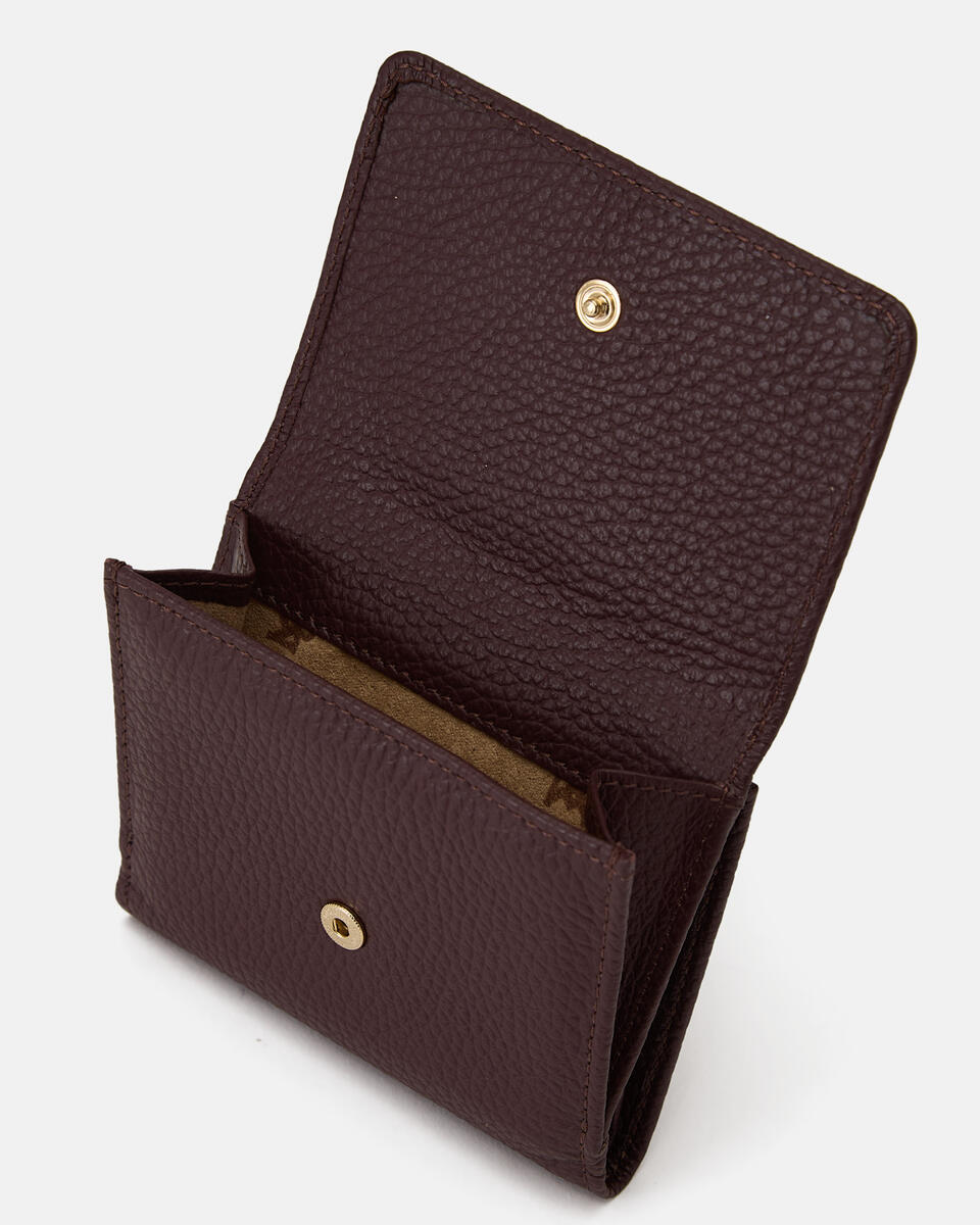 MINI WALLET Coffee  - Women's Wallets - Women's Wallets - Wallets - Cuoieria Fiorentina