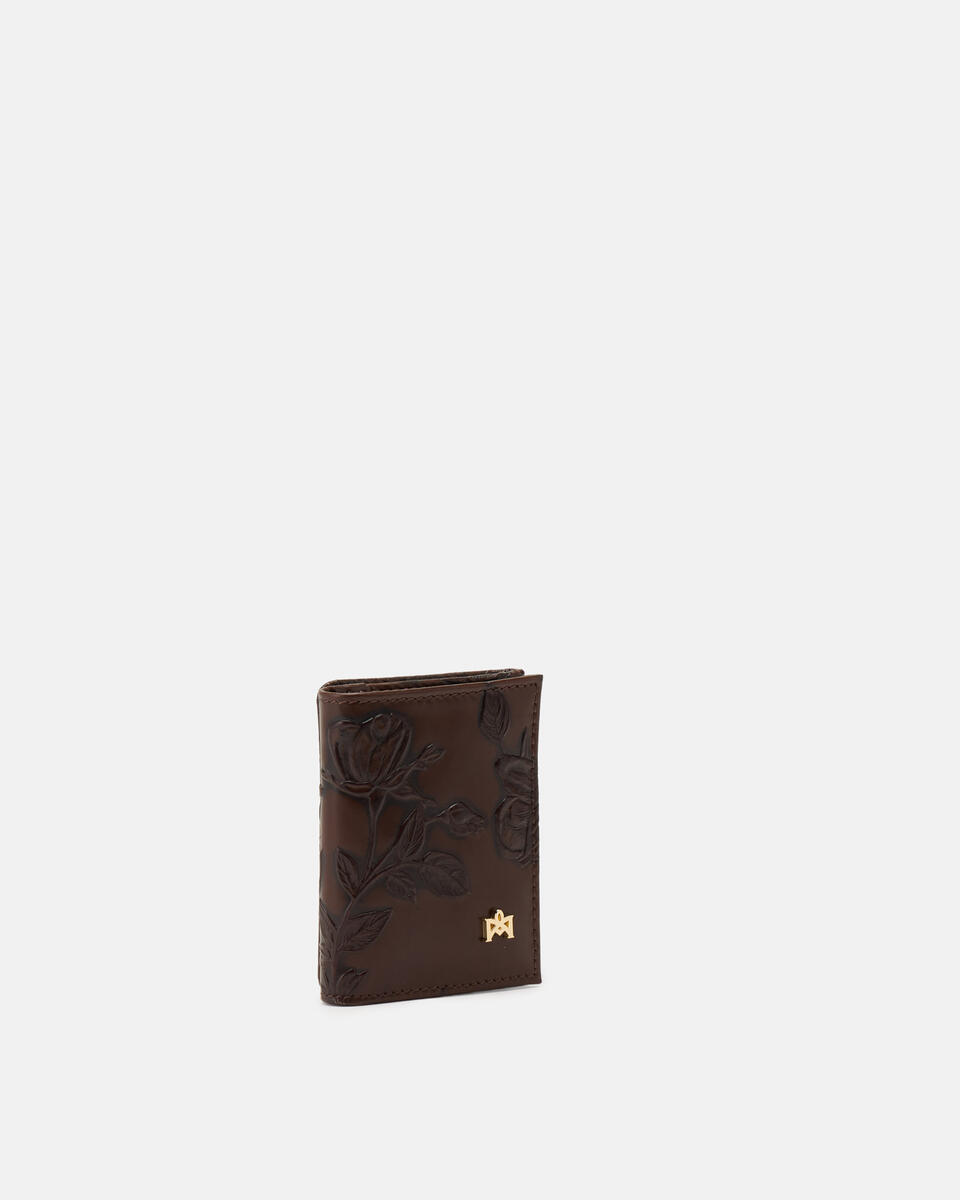 Small flap wallet mimì Mogano  - Portafogli Donna - Portafogli Donna - Portafogli - Cuoieria Fiorentina