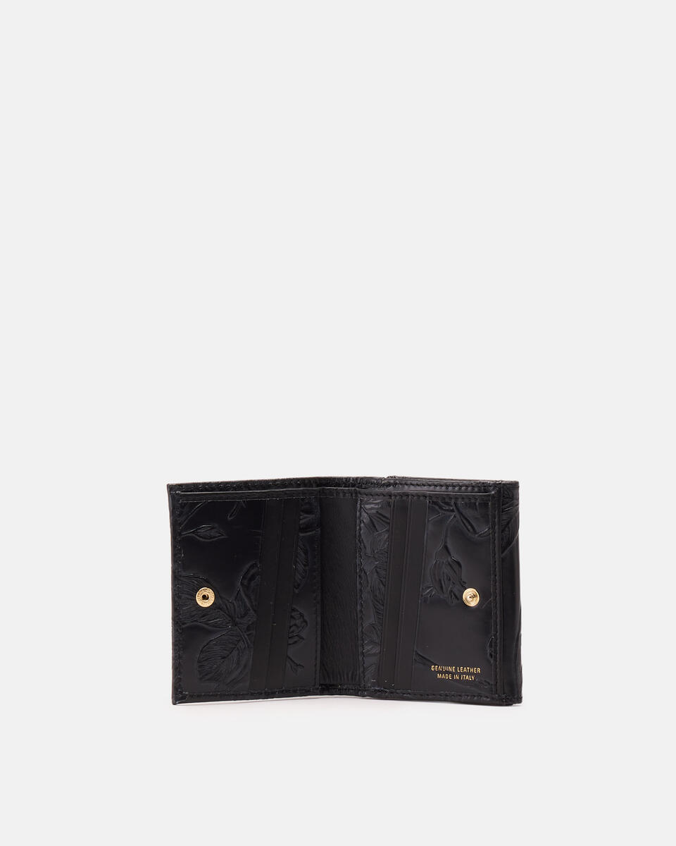 Small flap wallet mimì Nero  - Portafogli Donna - Portafogli Donna - Portafogli - Cuoieria Fiorentina