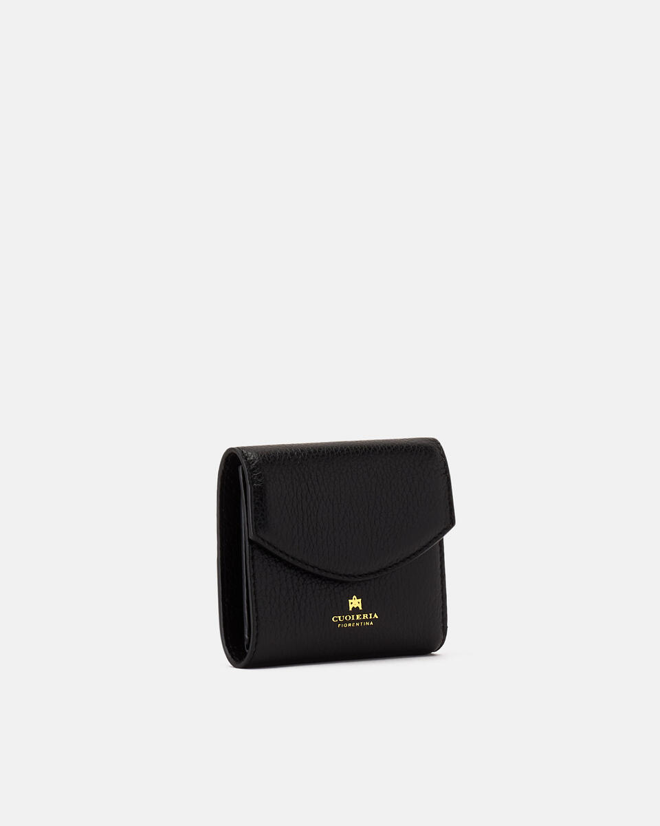 Portafoglio bifold con portamonete Black  - Women's Wallets - Women's Wallets - Wallets - Cuoieria Fiorentina