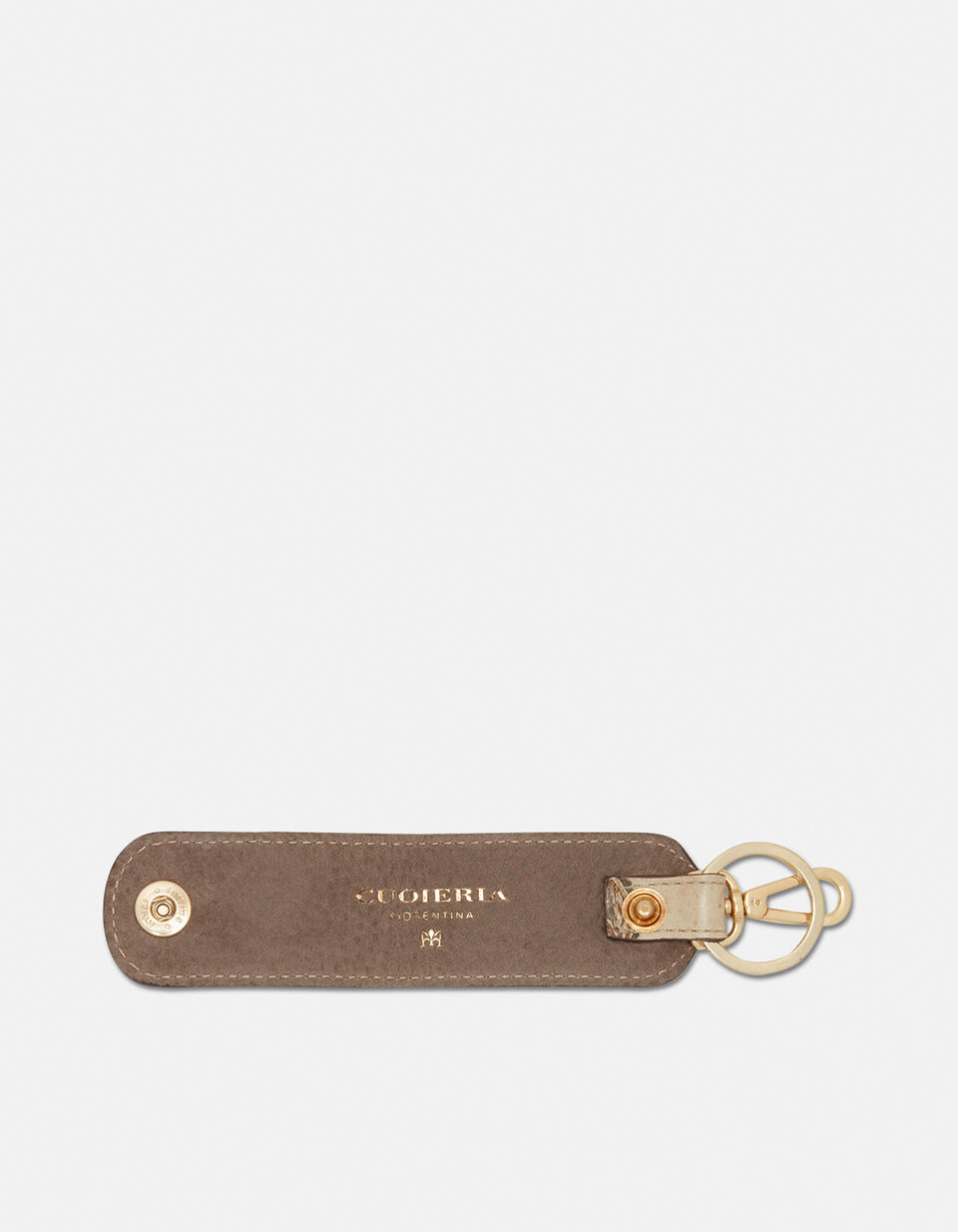 Keyring Taupe  - Key Holders - Women's Accessories - Accessories - Cuoieria Fiorentina