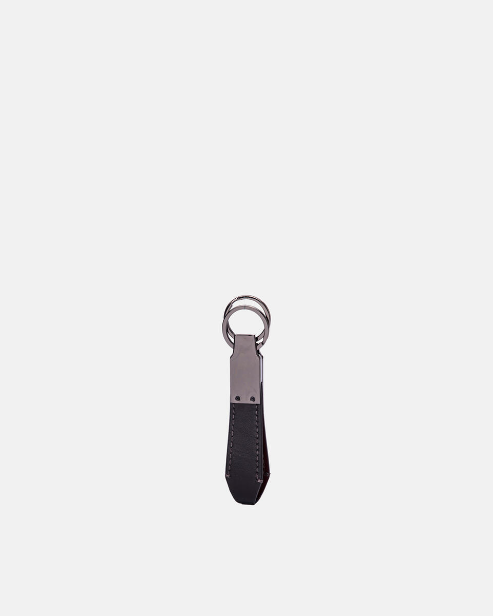 DOUBLE RING Blackbordeaux  - Key Holders - Men's Accessories - Accessories - Cuoieria Fiorentina