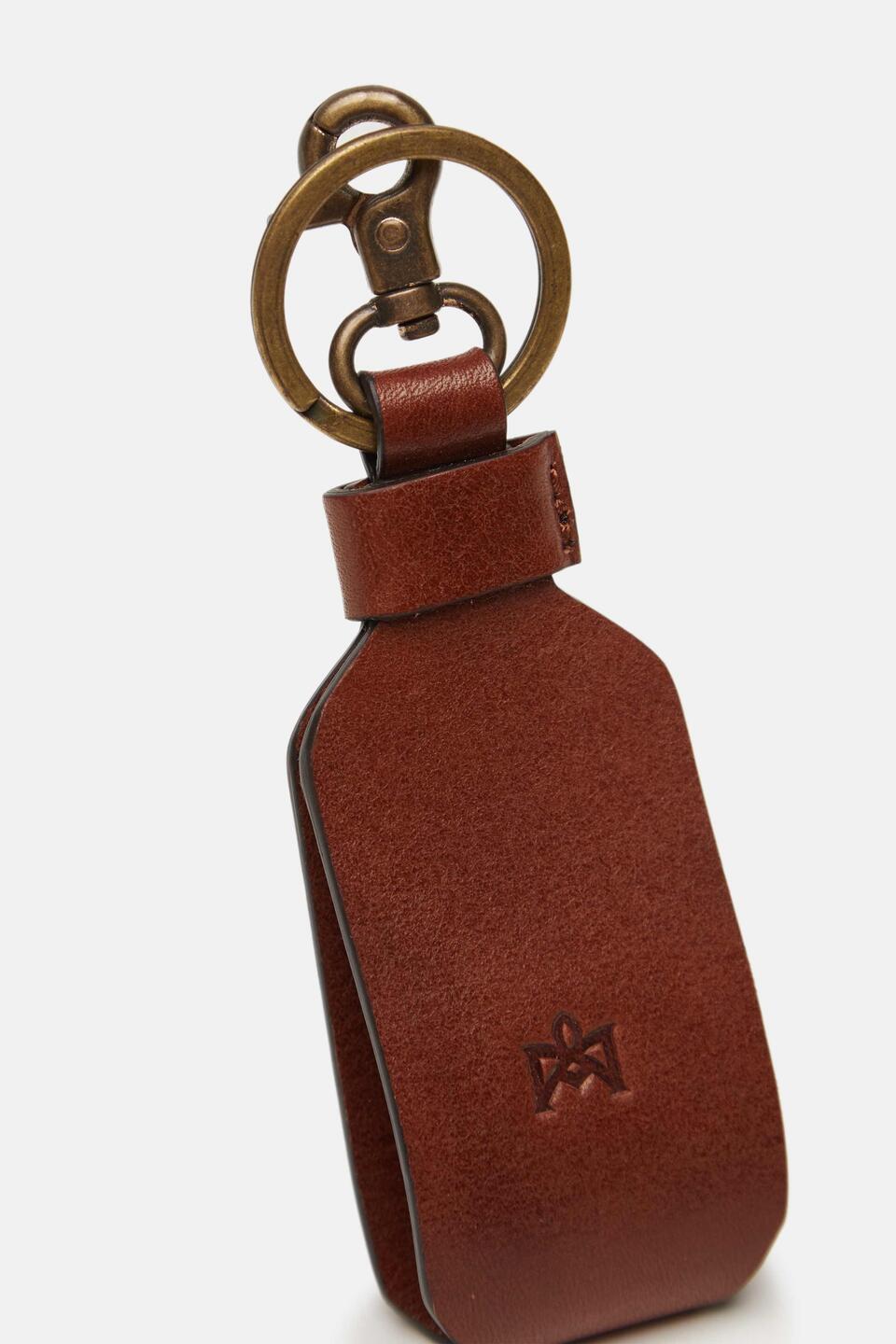 KEYRING Brown  - Key Holders - Men's Accessories - Accessories - Cuoieria Fiorentina