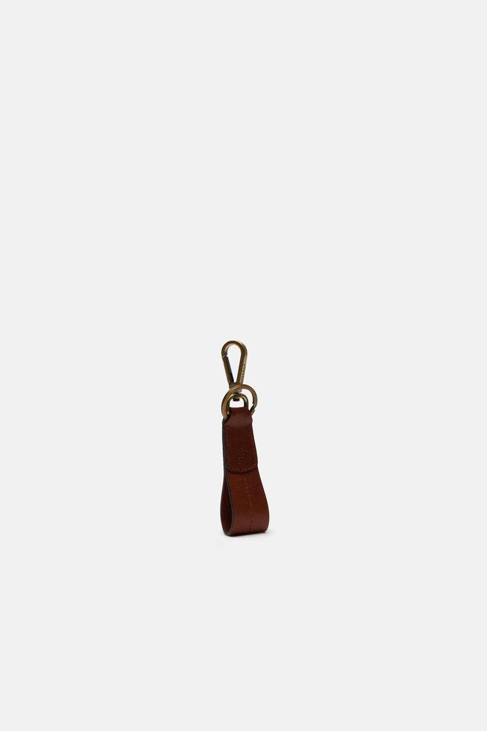 LEATHER KEYRING Brown  - Key Holders - Men's Accessories - Accessories - Cuoieria Fiorentina