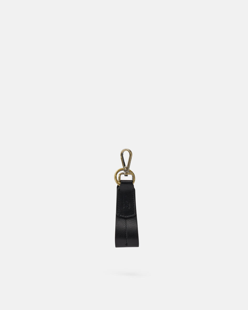 LEATHER KEYRING Black  - Key Holders - Men's Accessories - Accessories - Cuoieria Fiorentina