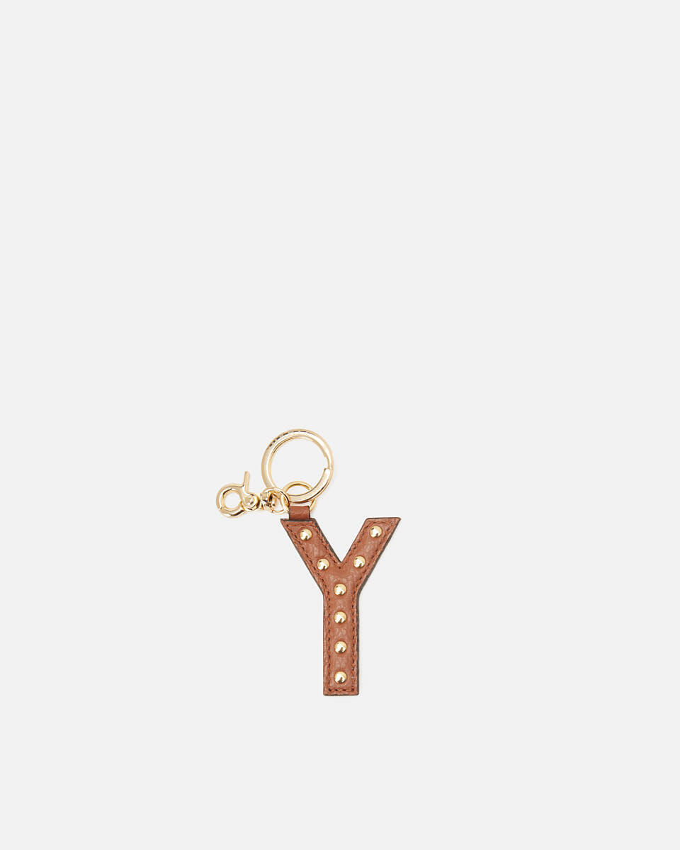 KEYRING Caramel  - Key Holders - Women's Accessories - Accessories - Cuoieria Fiorentina