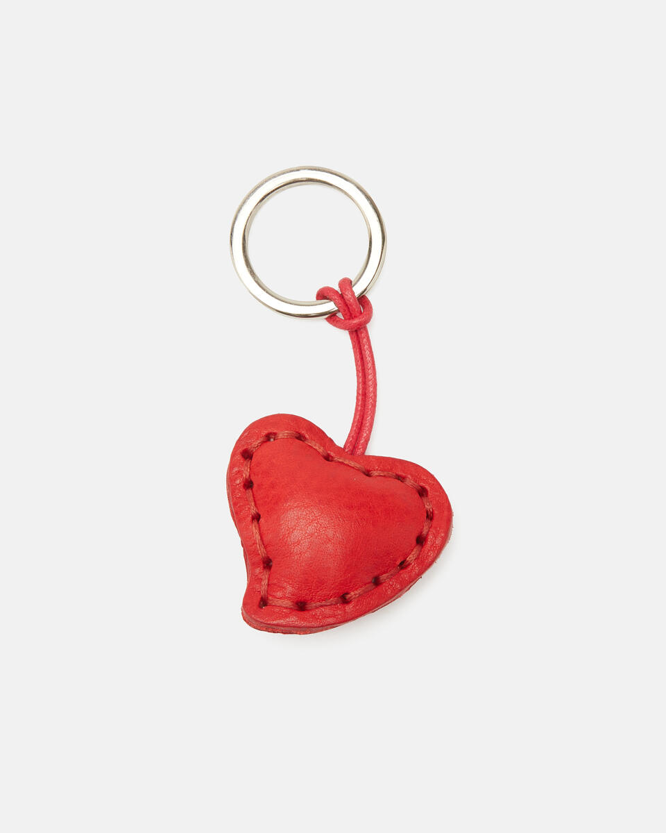 Heart Leather keychain - Key holders - Women's Accessories | Accessories ROSSO - Key holders - Women's Accessories | AccessoriesCuoieria Fiorentina