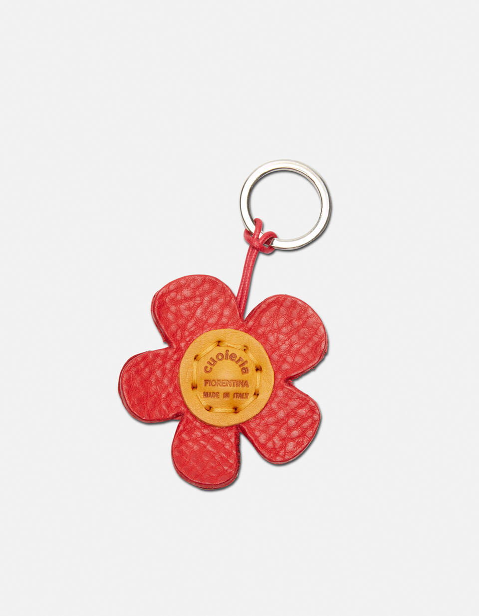 Flower leather Keychain - Key holders - Women's Accessories | Accessories ROSSO - Key holders - Women's Accessories | AccessoriesCuoieria Fiorentina