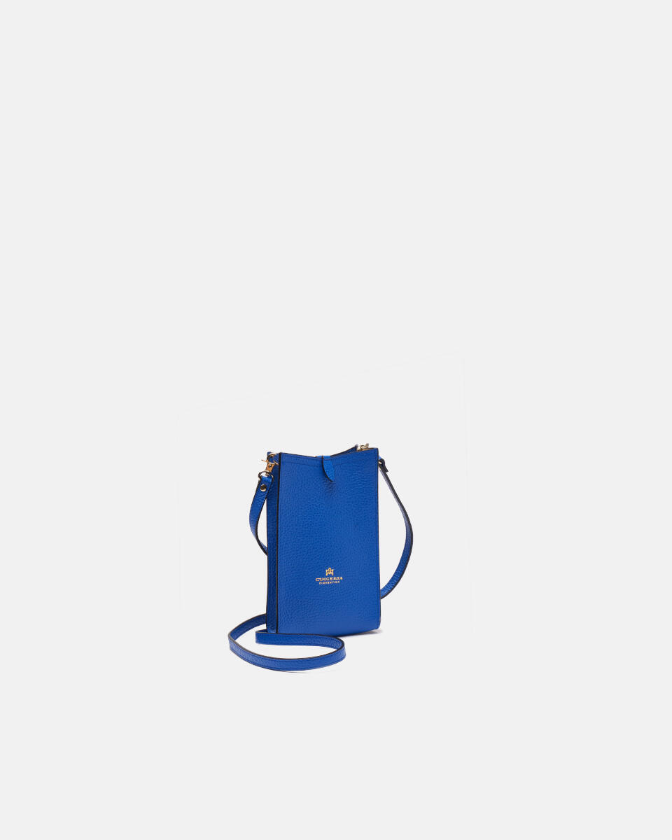 Velvet Phone case Bluette  - Cuoieria Fiorentina