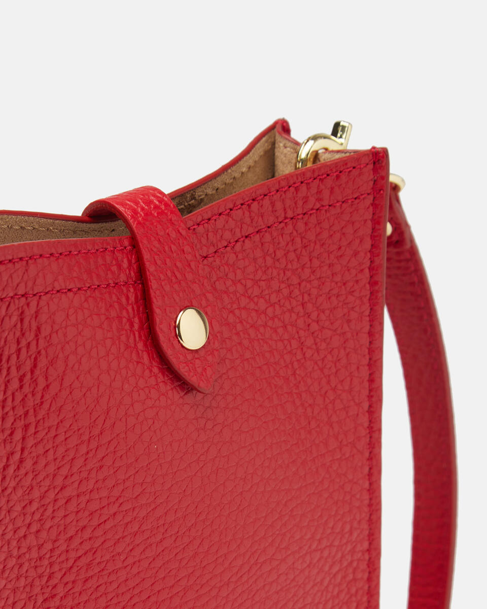 Velvet Phone case Rosso  - Cuoieria Fiorentina