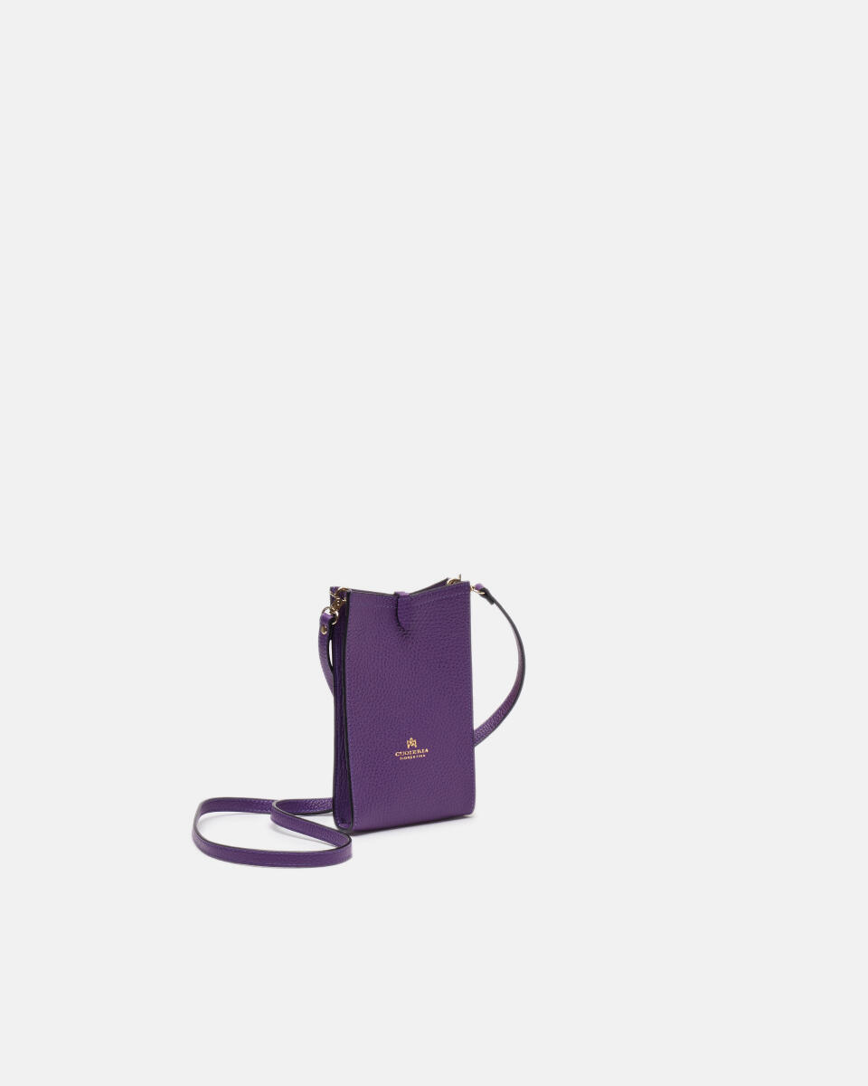 Velvet Phone case Viola  - Cuoieria Fiorentina