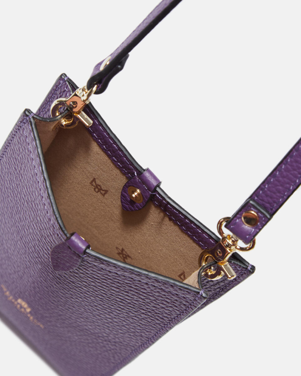 Velvet Phone case Viola  - Cuoieria Fiorentina