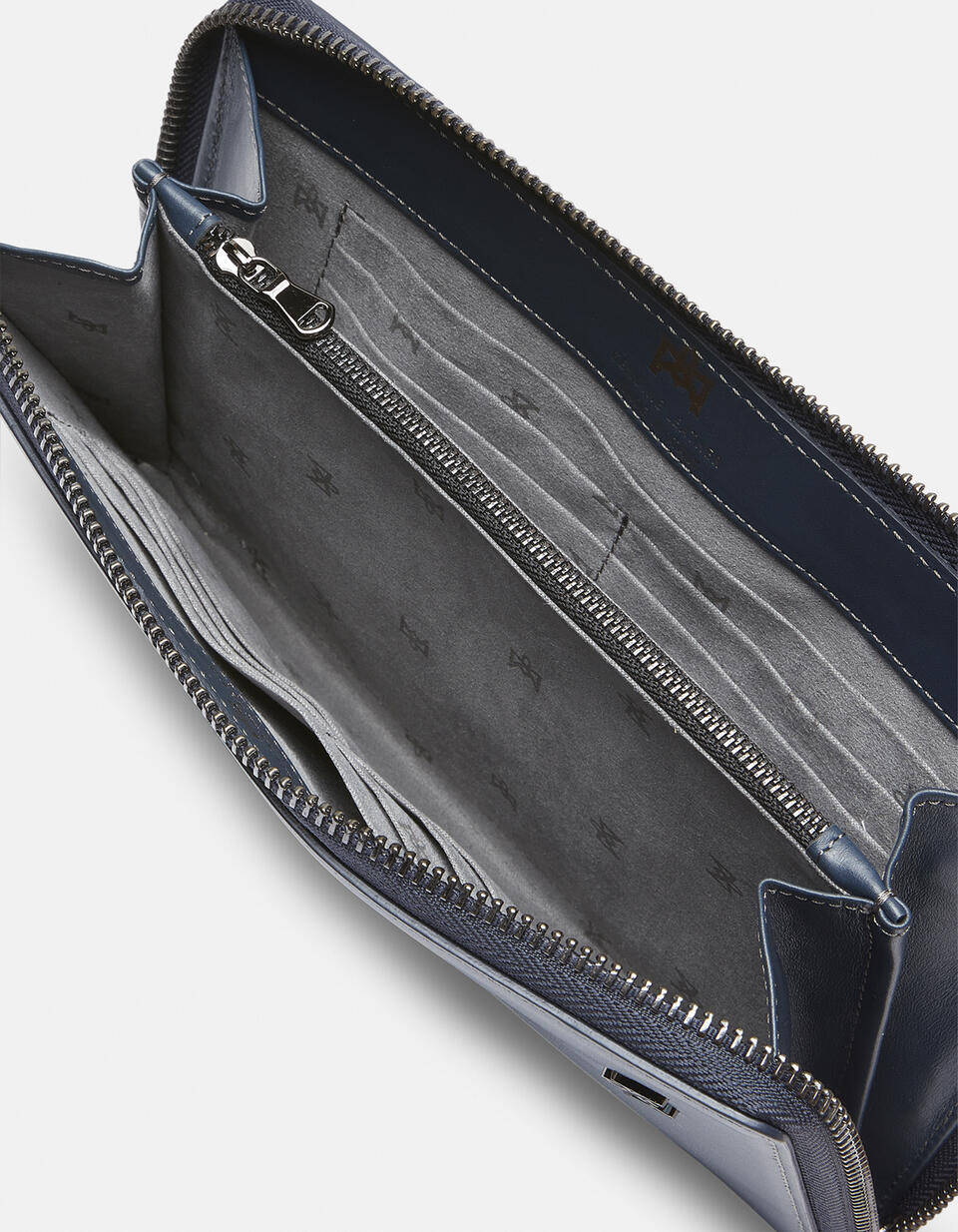 Zip around pouch BLUTAUPE  - Women's Wallets - Men's Wallets - Wallets - Cuoieria Fiorentina
