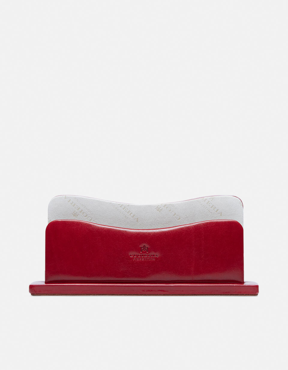 Leather letter holder Red  - Cuoieria Fiorentina
