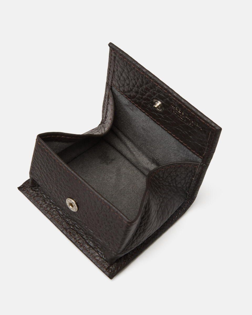 COIN PURSE Dark brown  - Cuoieria Fiorentina