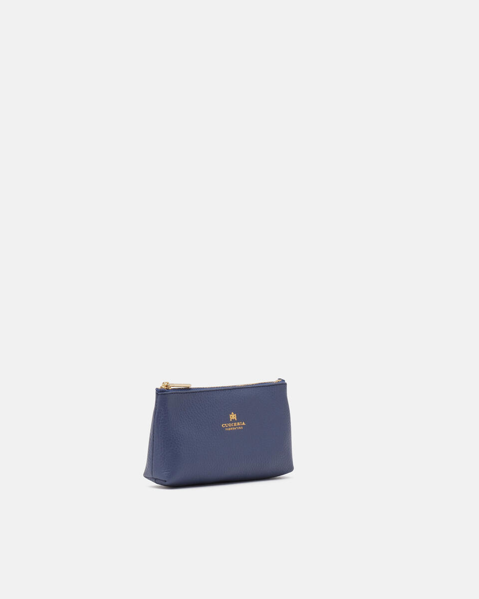 Bustina portamonete grande Velvet Avio  - Portachiavi Donna - Accessori Donna - Accessori - Cuoieria Fiorentina