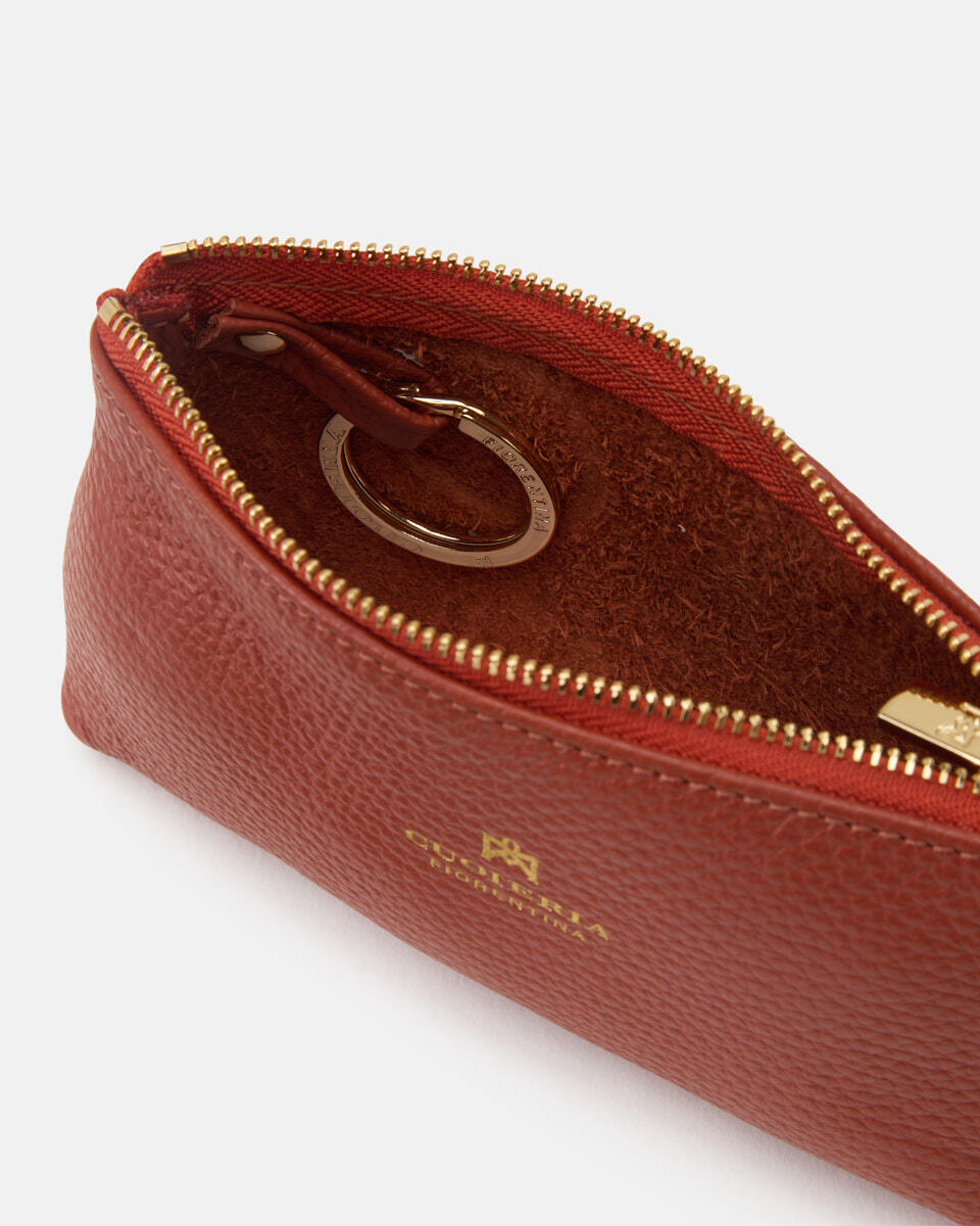 Key pouch Brick  - Necessaire - Women's Accessories - Accessories - Cuoieria Fiorentina