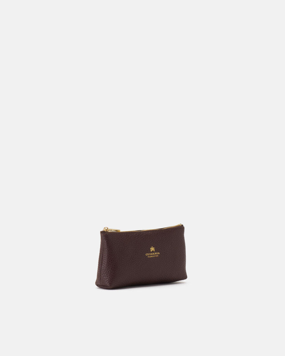 Key pouch Coffee  - Necessaire - Women's Accessories - Accessories - Cuoieria Fiorentina