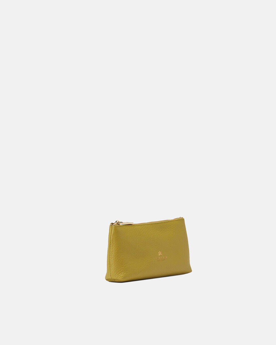 Bustina portamonete grande Velvet Lime  - Portachiavi Donna - Accessori Donna - Accessori - Cuoieria Fiorentina