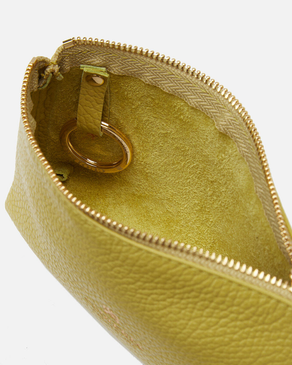 Bustina portamonete grande Velvet Lime  - Portachiavi Donna - Accessori Donna - Accessori - Cuoieria Fiorentina