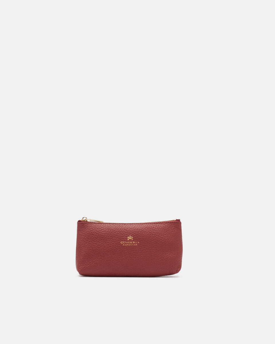 Bustina portamonete grande Velvet Rosewood  - Portachiavi Donna - Accessori Donna - Accessori - Cuoieria Fiorentina