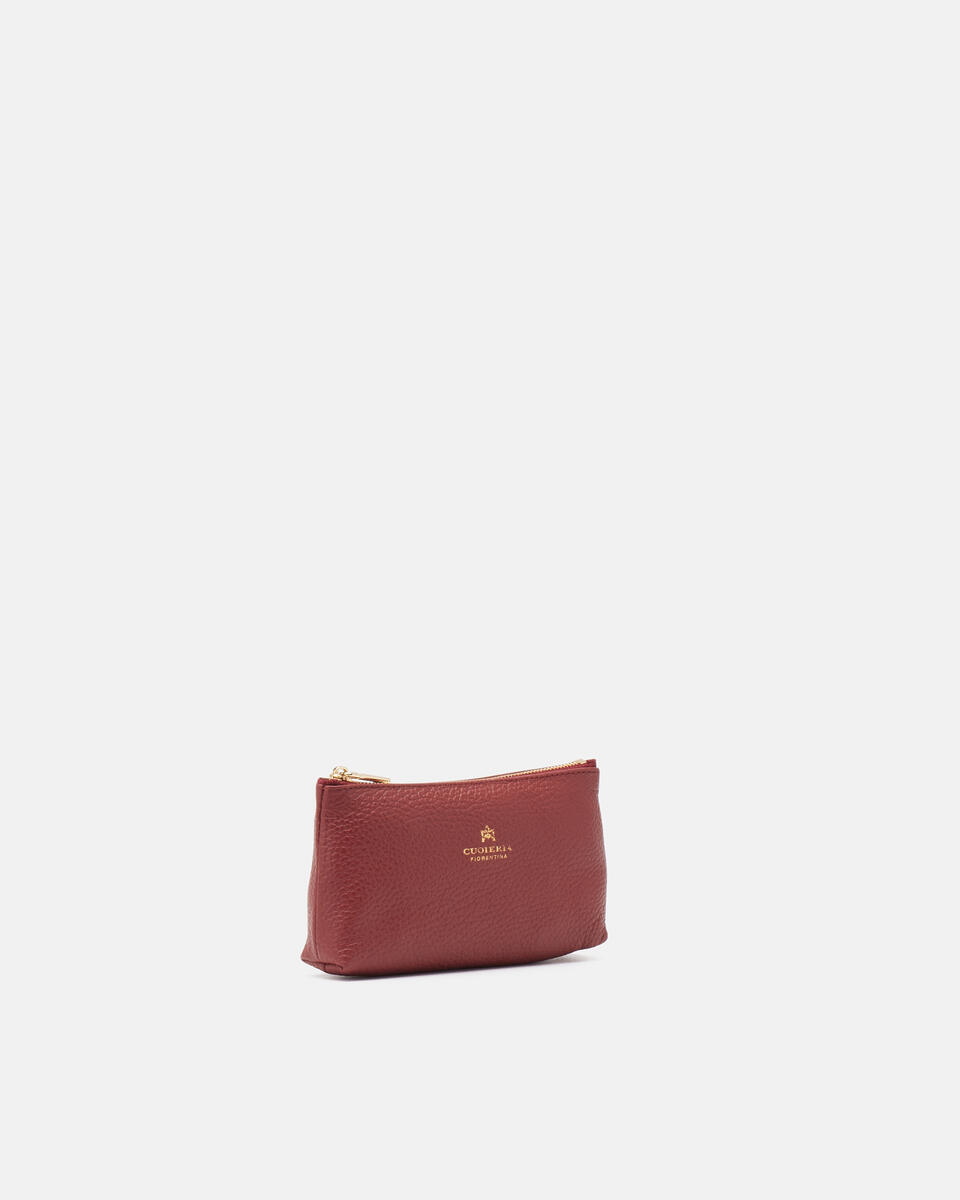 Bustina portamonete grande Velvet Rosewood  - Portachiavi Donna - Accessori Donna - Accessori - Cuoieria Fiorentina