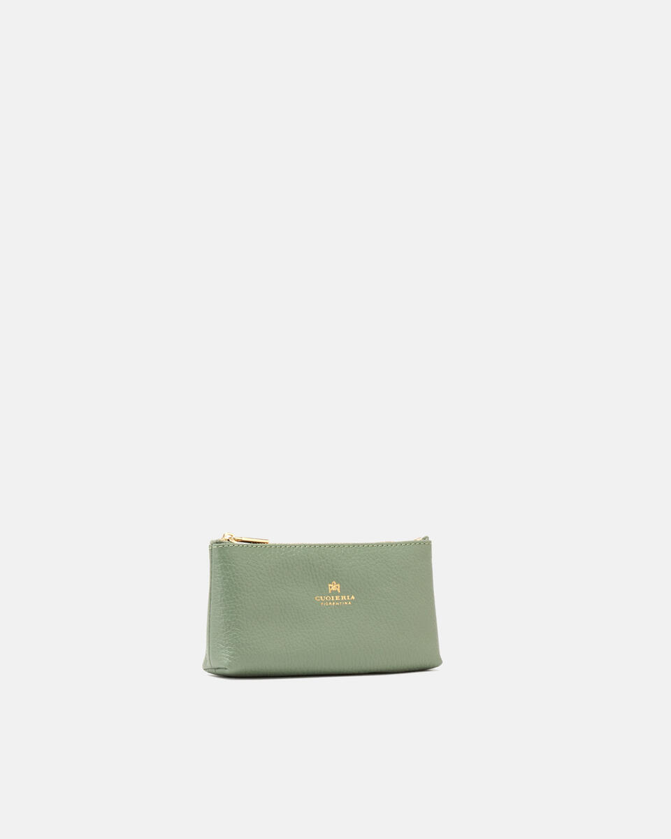 Key pouch Sage green  - Key Holders - Women's Accessories - Accessories - Cuoieria Fiorentina