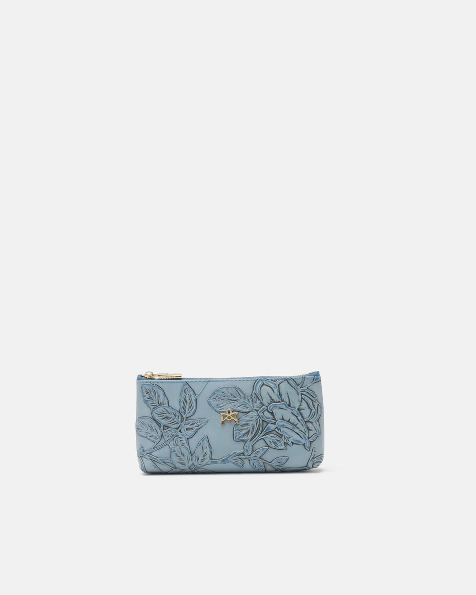 Key pouch Light blue  - Key Holders - Women's Accessories - Accessories - Cuoieria Fiorentina