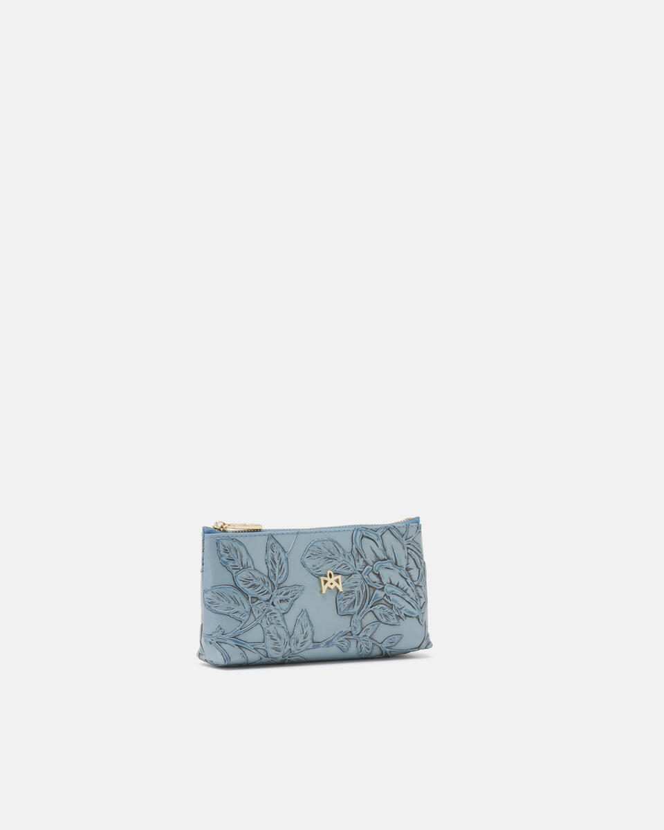 Key pouch Light blue  - Key Holders - Women's Accessories - Accessories - Cuoieria Fiorentina