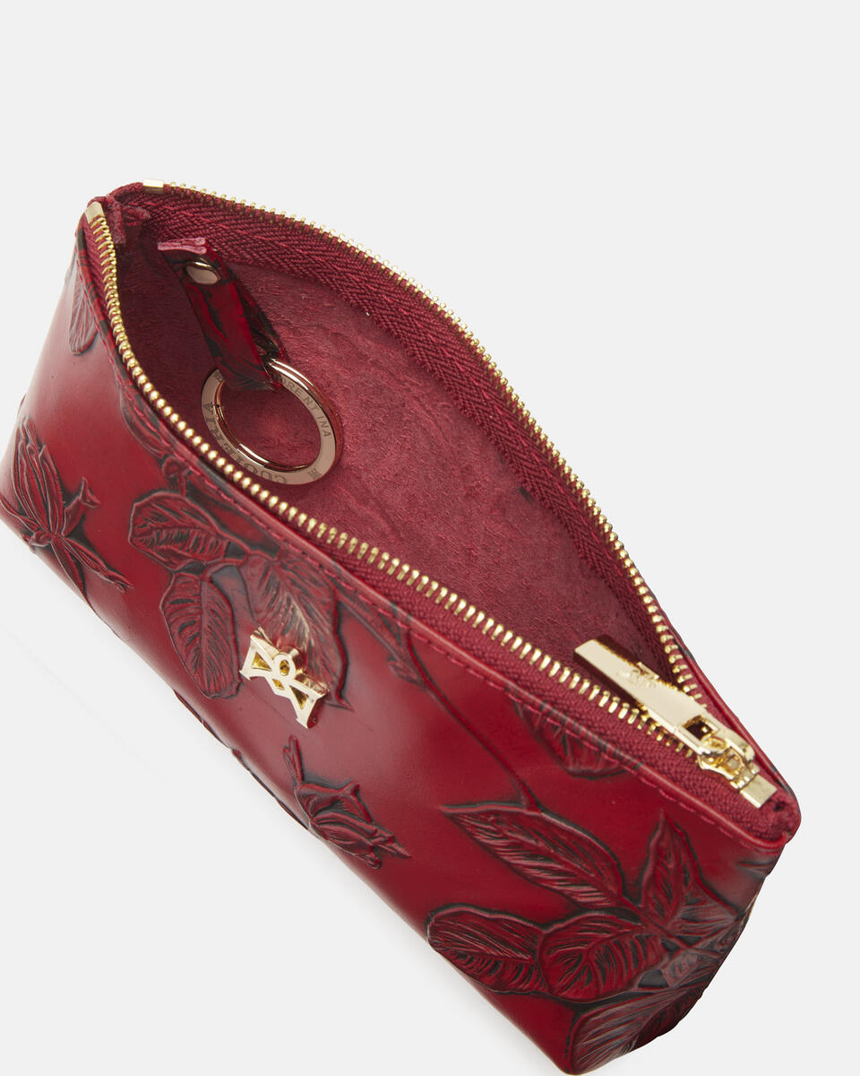 Key pouch Red  - Key Holders - Women's Accessories - Accessories - Cuoieria Fiorentina