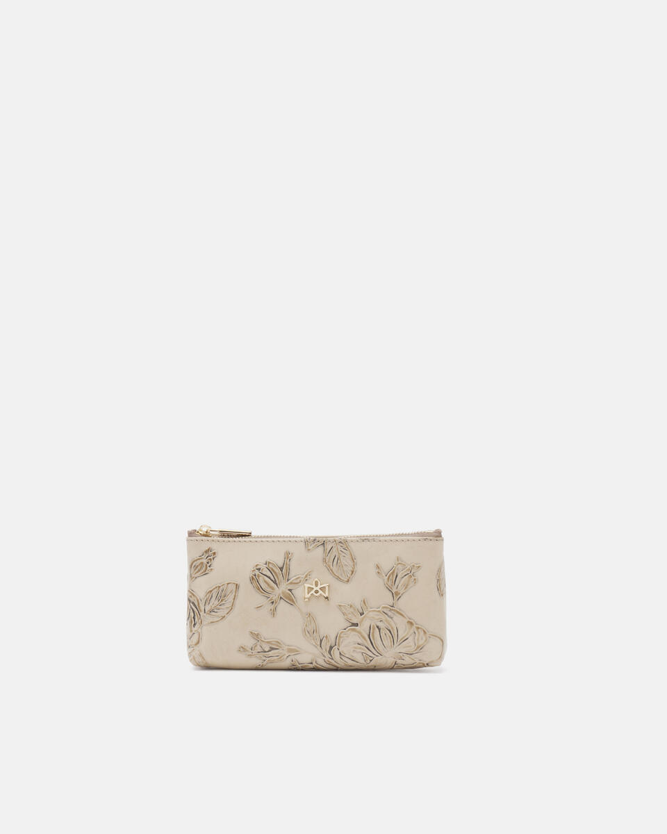 Key pouch Taupe  - Key Holders - Women's Accessories - Accessories - Cuoieria Fiorentina