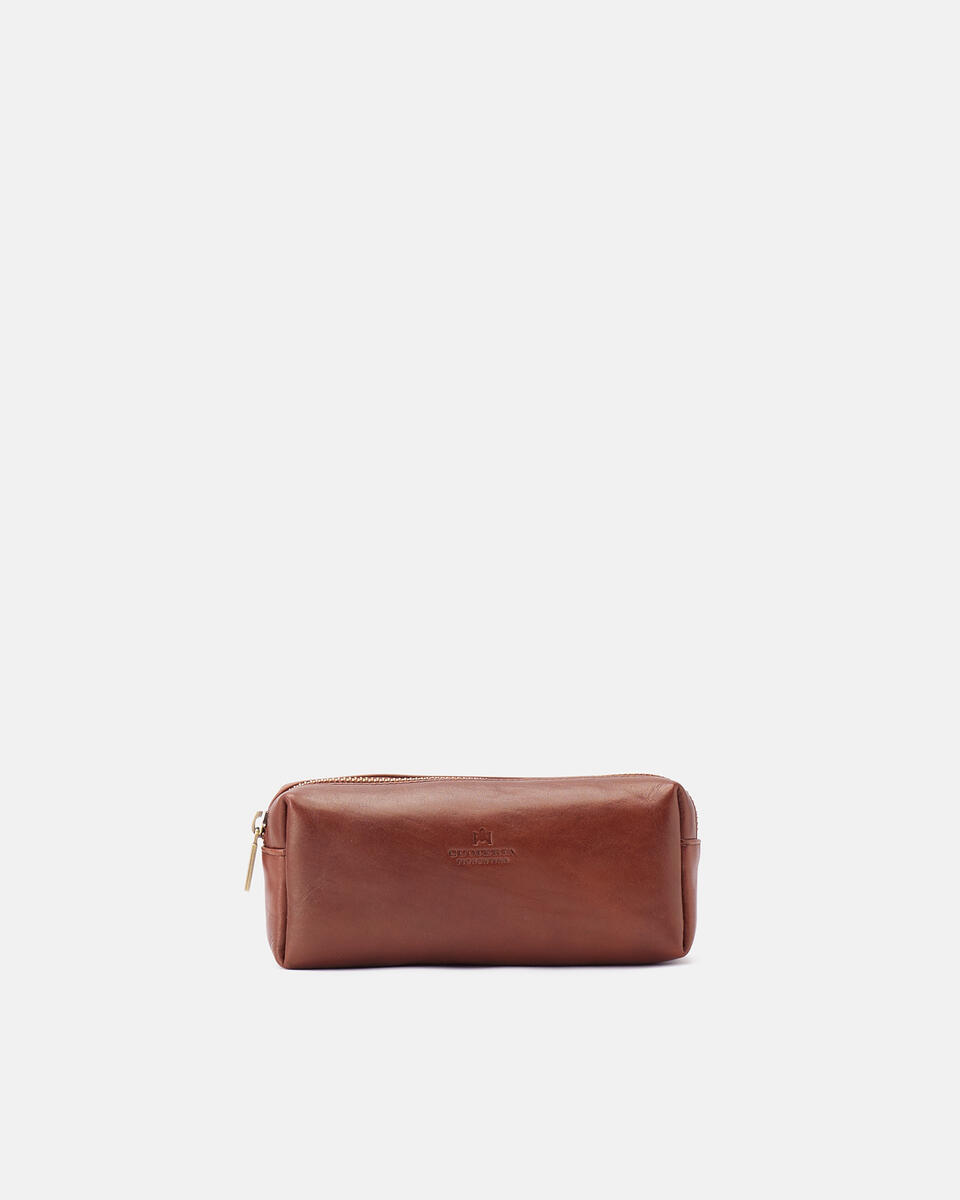 MAKE UP CASE Brown  - Necessaire - Women's Accessories - Accessories - Cuoieria Fiorentina