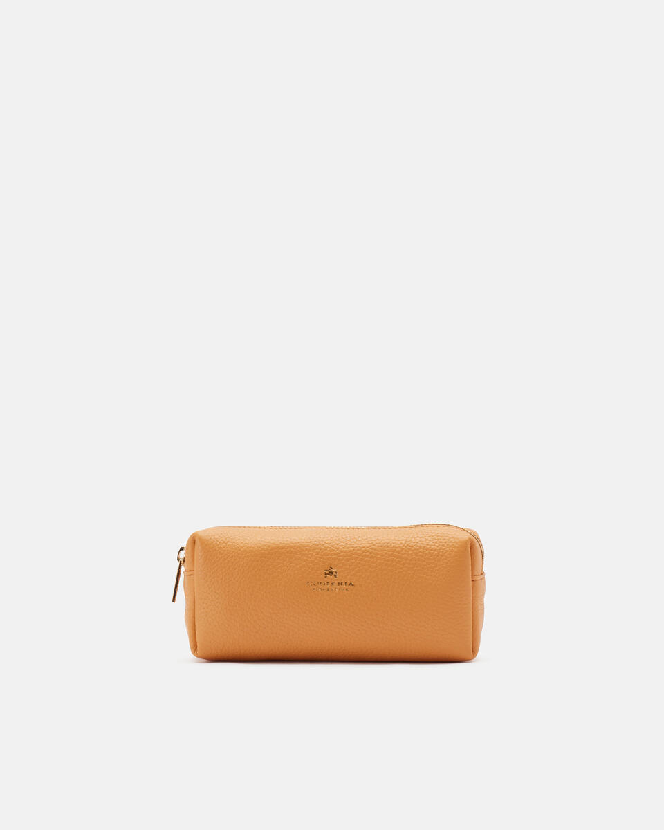 Velvet portatrucco grande Apricot  - Necessaire - Accessori Donna - Accessori - Cuoieria Fiorentina