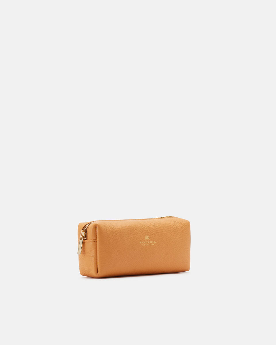 Velvet portatrucco grande Apricot  - Necessaire - Accessori Donna - Accessori - Cuoieria Fiorentina