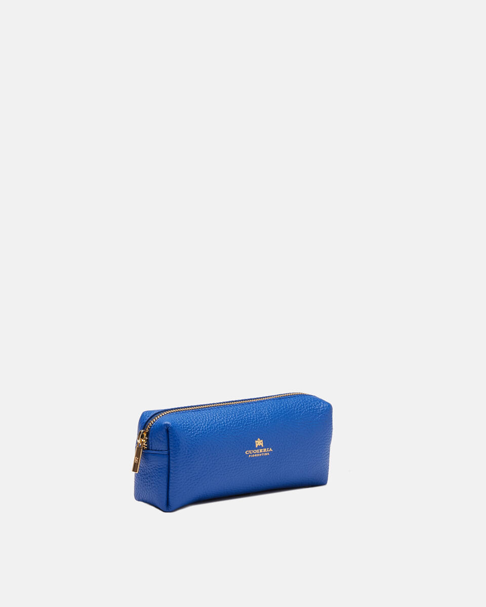 Velvet portatrucco grande Bluette  - Necessaire - Accessori Donna - Accessori - Cuoieria Fiorentina