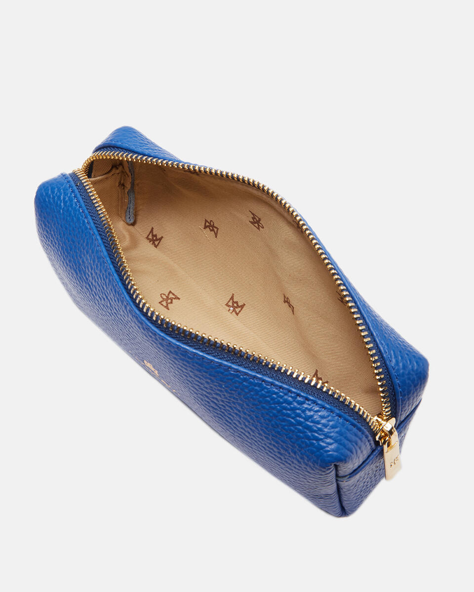 Velvet portatrucco grande Bluette  - Necessaire - Accessori Donna - Accessori - Cuoieria Fiorentina