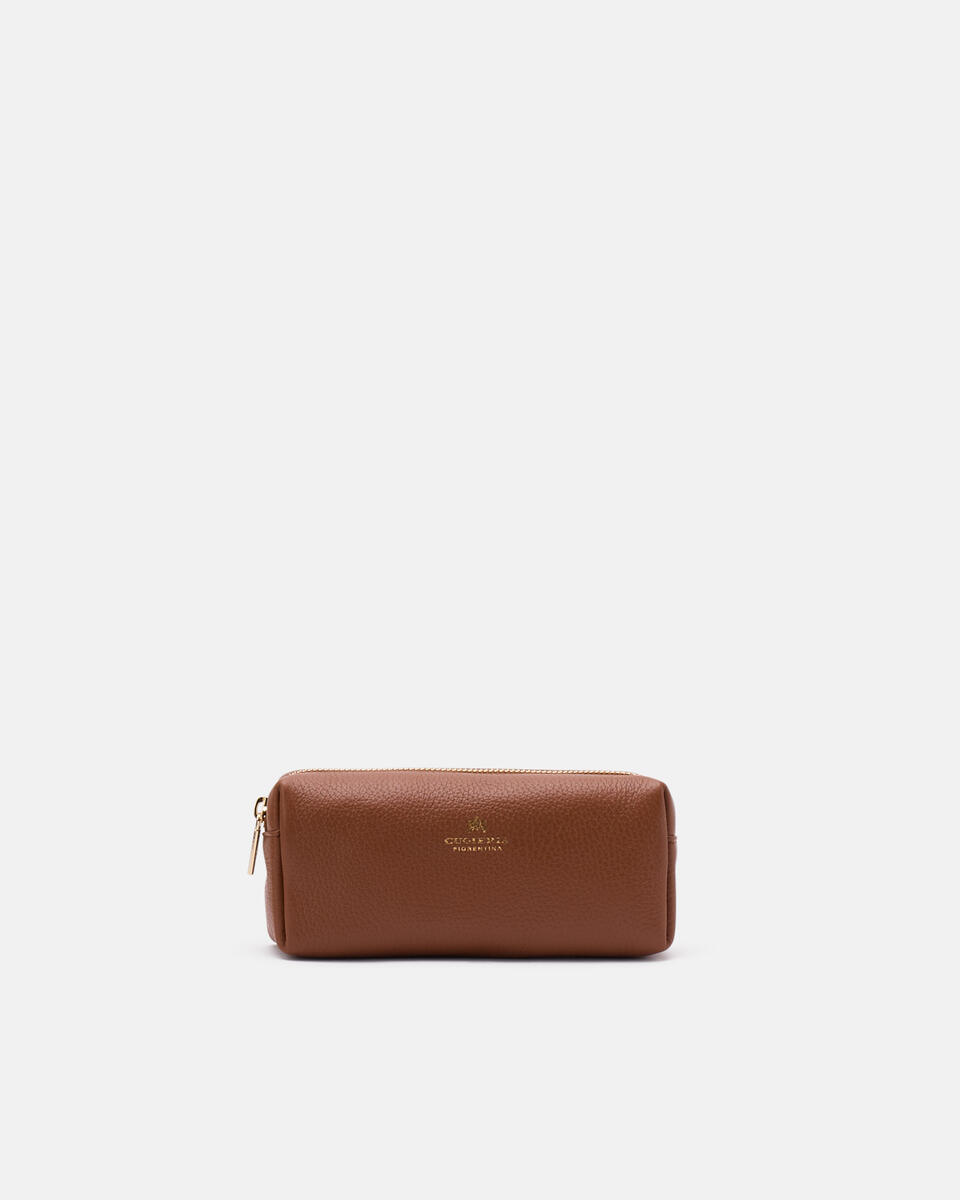 Make up case Caramel  - Necessaire - Women's Accessories - Accessories - Cuoieria Fiorentina