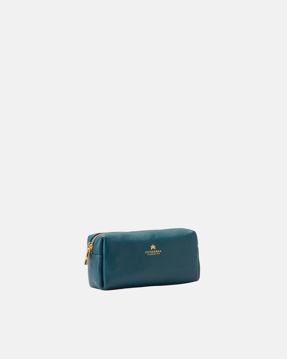 Make up case Teal  - Necessaire - Women's Accessories - Accessories - Cuoieria Fiorentina