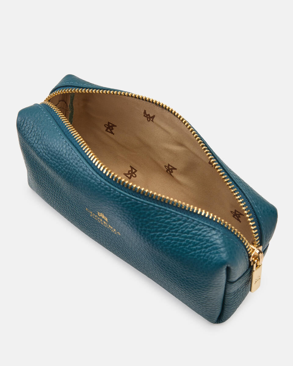 Make up case Teal  - Necessaire - Women's Accessories - Accessories - Cuoieria Fiorentina
