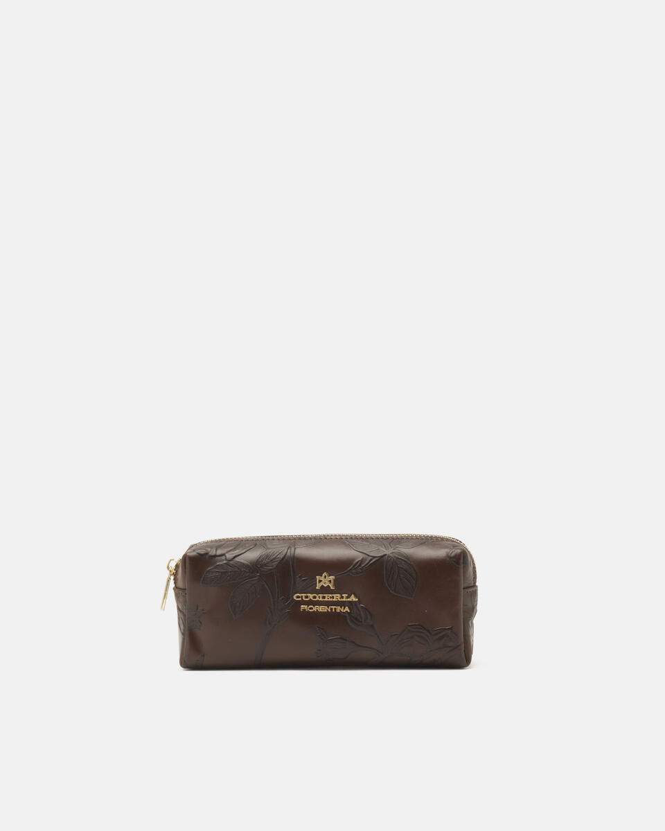 Make up case Mahogany  - Necessaire - Women's Accessories - Accessories - Cuoieria Fiorentina