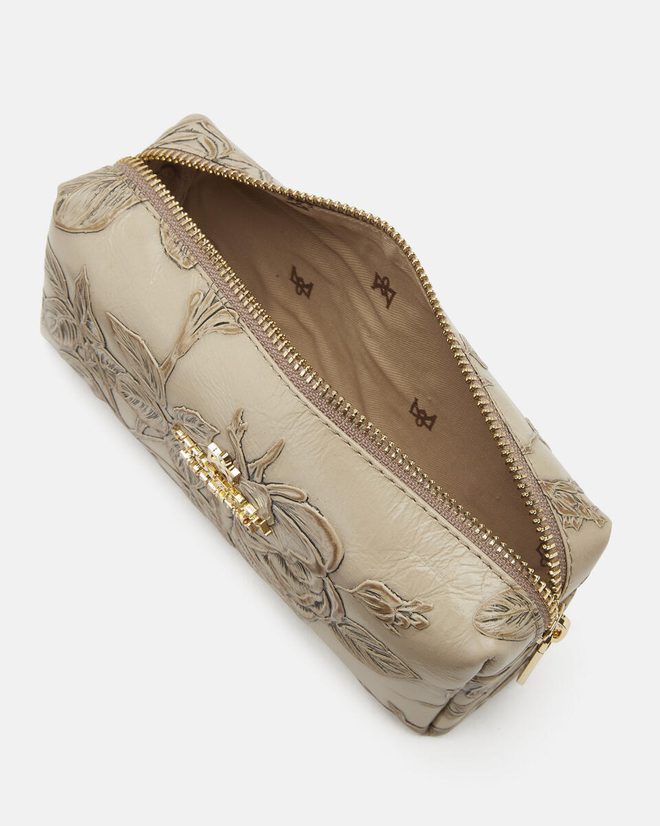 Make up case Taupe  - Necessaire - Women's Accessories - Accessories - Cuoieria Fiorentina