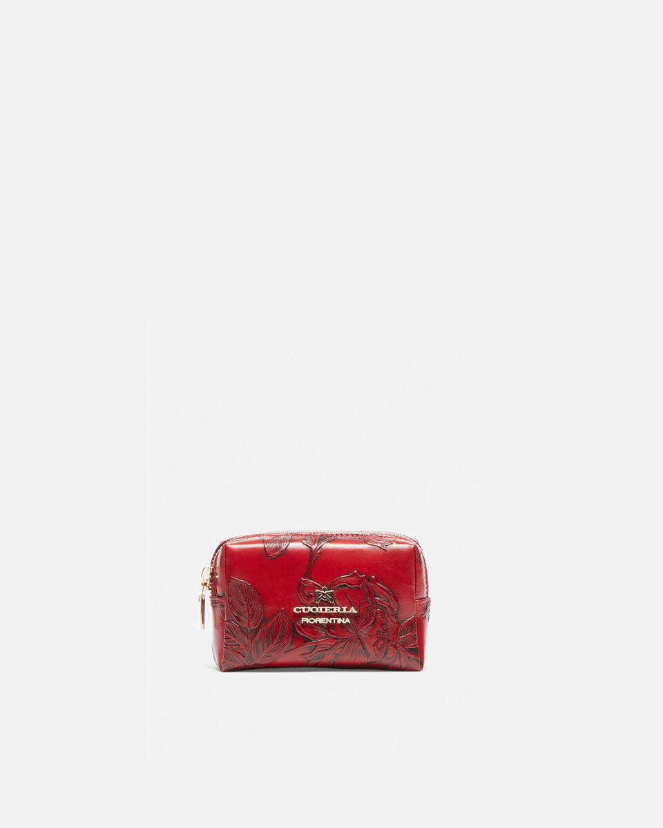Calfskin printed Beauty-Case - Make Up Bags - Women's Accessories | Accessories Mimì ROSSO - Make Up Bags - Women's Accessories | AccessoriesCuoieria Fiorentina