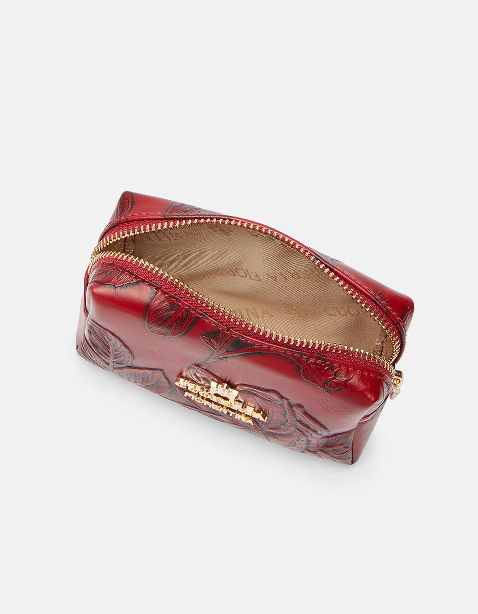 Calfskin printed Beauty-Case - Make Up Bags - Women's Accessories | Accessories Mimì ROSSO - Make Up Bags - Women's Accessories | AccessoriesCuoieria Fiorentina