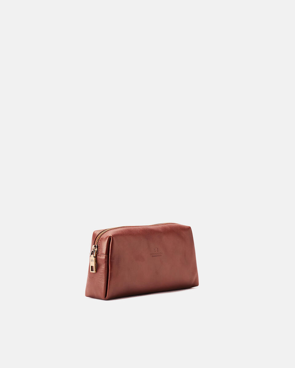 MAKE UP CASE Brown  - Necessaire - Women's Accessories - Accessories - Cuoieria Fiorentina