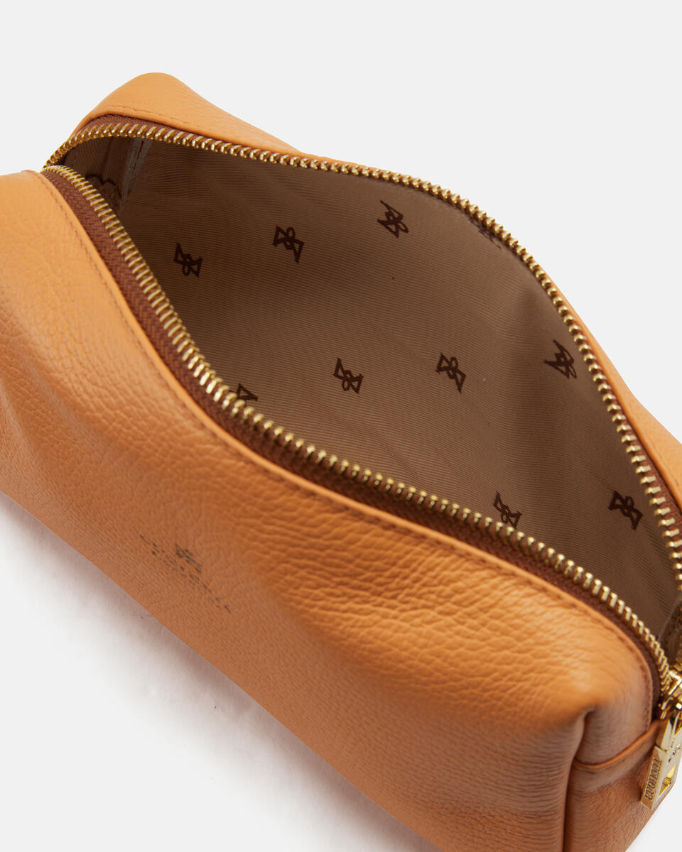 Large make up case Apricot  - Necessaire - Women's Accessories - Accessories - Cuoieria Fiorentina