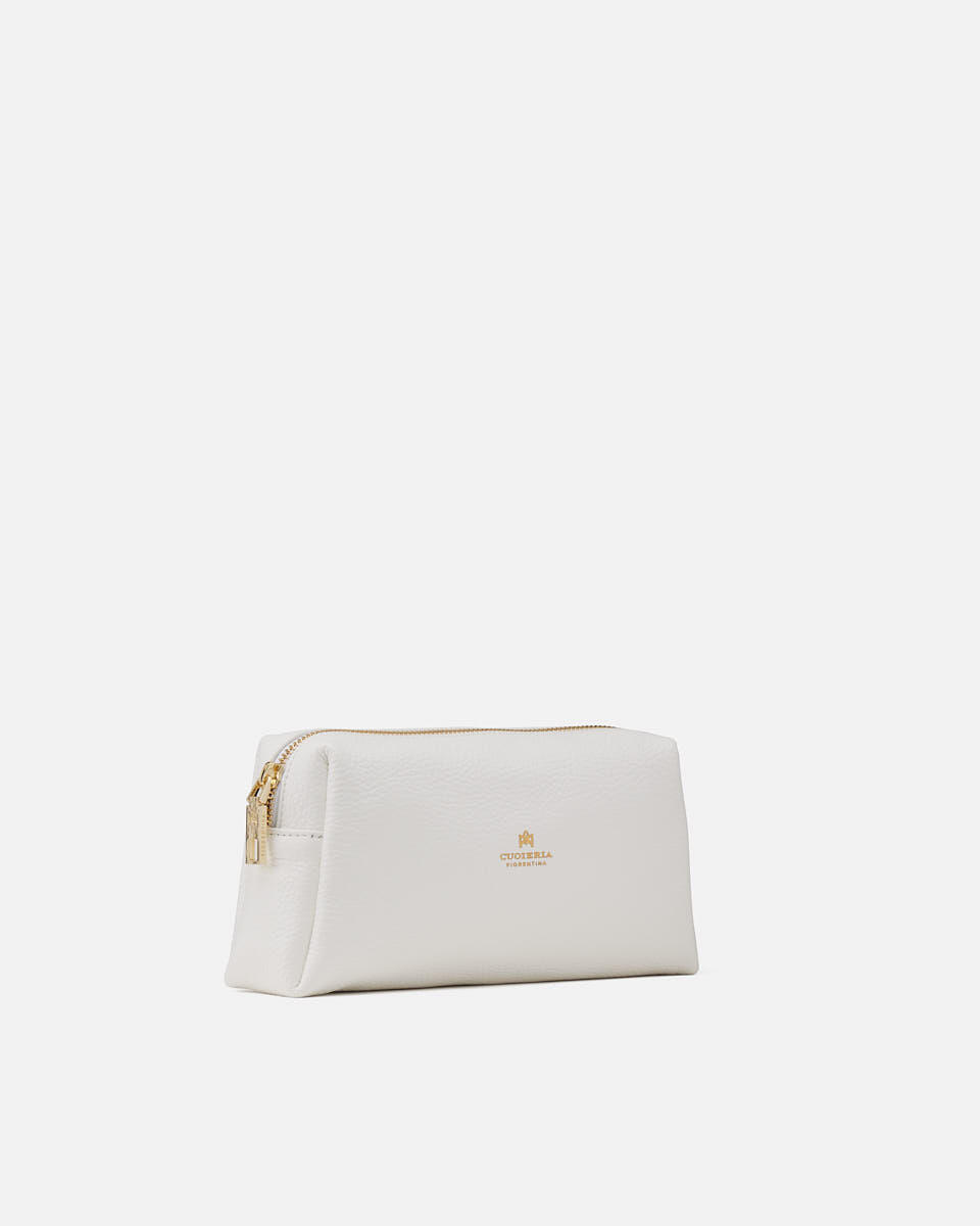 Velvet Portatrucchi grande Bianco  - Necessaire - Accessori Donna - Accessori - Cuoieria Fiorentina