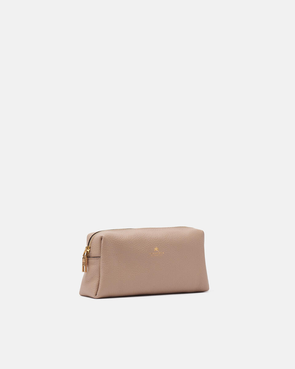 Velvet Portatrucchi grande Taupe  - Necessaire - Accessori Donna - Accessori - Cuoieria Fiorentina